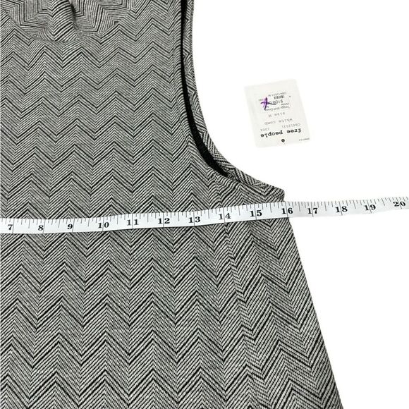 Free People Gray Zigzag Mini Dress - Picture 5 of 6